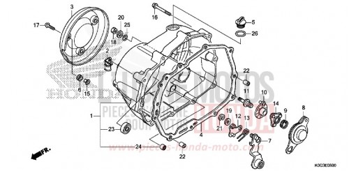 PANNEAU CARTER-MOTEUR D. C125AK de 2019